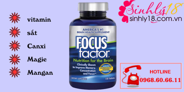 Thành phần Viên Uống Focus Factor Nutrition For The Brain Của Mỹ