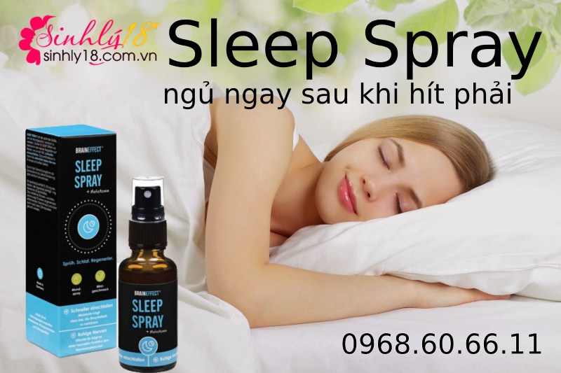 Tinh dầu giúp ngủ ngon và tăng khoái cảm tình ái nữ cực mạnh Sleep Spray