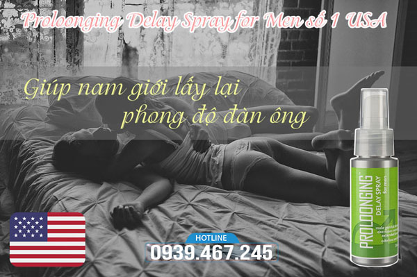 Proloonging Delay Spray for Men - Xịt Chống Xuất Tinh Sớm số 1 USA