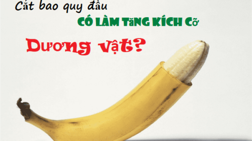 cắt bao quy đầu có tăng kích thước dương vật không