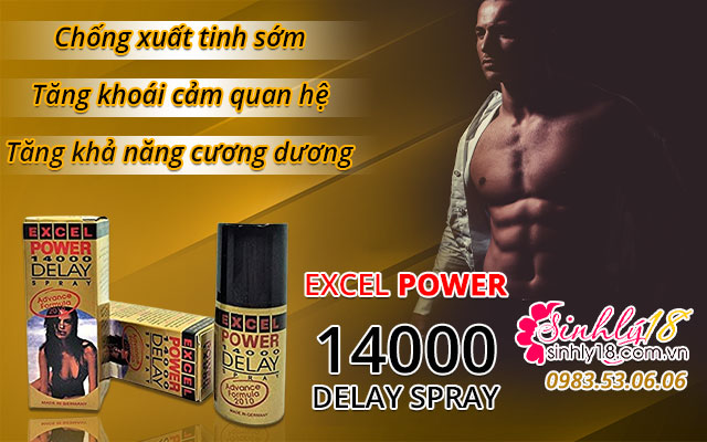 công dụng excel power 14000 delay spray