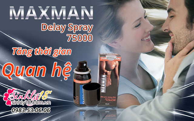 giới thiệu maxman delay spray 75000