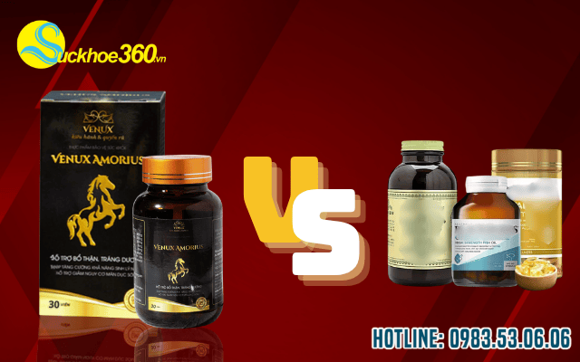 so sánh venux amorius với các sản phẩm chức năng khác